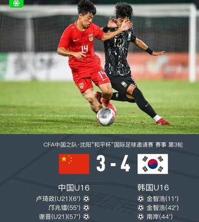 Ai整理的兴泰杯中国u16击败韩国u16以及韩国u17未进入亚洲杯四强韩国媒体反应